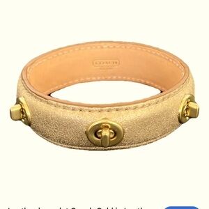 Gold Coach Bracelet with Turnlock Detail